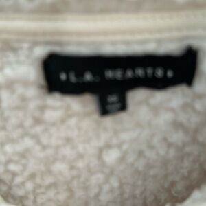 Sherpa sweater cropped off white